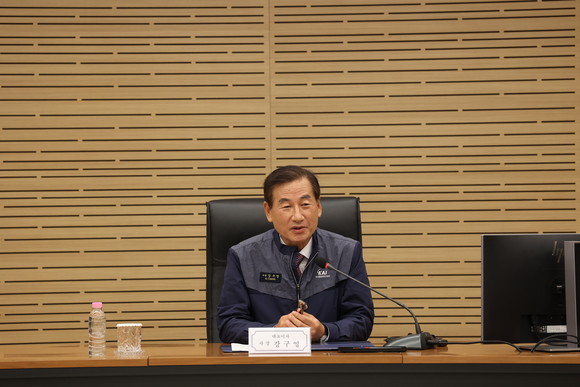 강구영 KAI 사장이 취임사를 하고 있다. ⓒ 한국항공우주산업