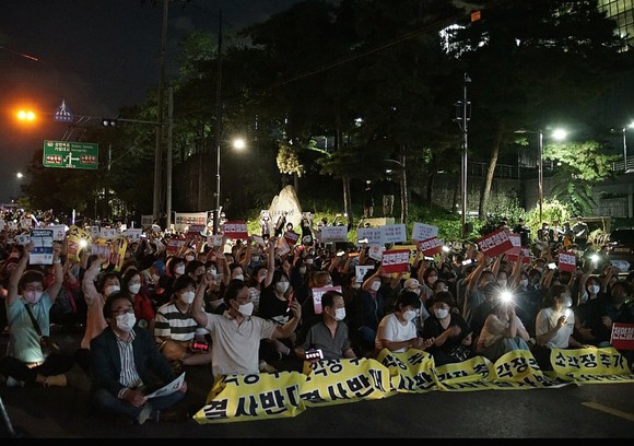 지난 11일 서울 마포구 상암동 소각장 일대에서 '소각장 신설 저지 촛불 문화제'가 개최됐다. ⓒ 마포 소각장 신설 백지화 투쟁 본부
