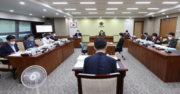 제340회 임시회 행정문화위원회 제1차회의 모습. ⓒ 의회사무국