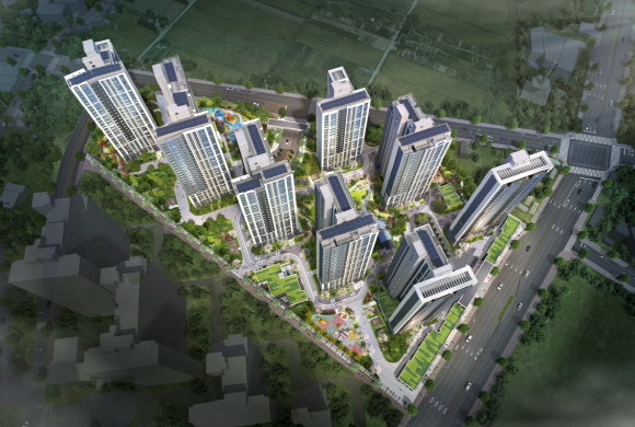 e편한세상 군산 디오션루체 조감도. © DL이앤씨