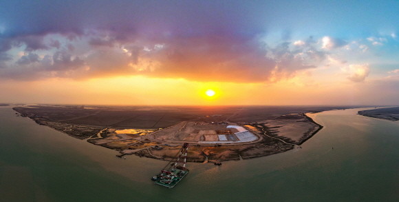 대우건설 이라크 침매터널 제작장 현장. © 대우건설