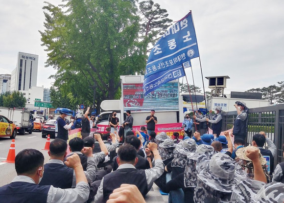 한국조선해양 계열사 현대미포조선노동조합이 올해 임금 및 단체협약 교섭을 중단하고 쟁의행위 준비 절차에 들어간다. ⓒ 현대중공업 노동조합