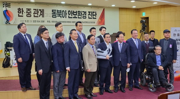 태영호 국민의힘 의원 주재로 동북아시아 안보환경에 대한 토론회가 진행됐다. = 박성현 기자