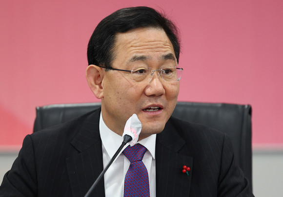 12일 국민의힘 주호영·더불어민주당 박홍근 원내대표가 비공개 오찬 회동을 가지며 협상을 이어갔다. 다만 이날 회동에서도 여야는 여전히 합의를 이루지 못한 것으로 알려졌다. 사진은 주호영 원내대표. ⓒ 연합뉴스