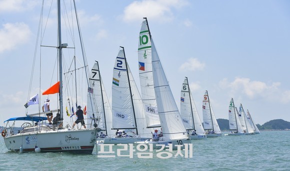 아시안컵 요트대회 장면. ⓒ 프라임경제