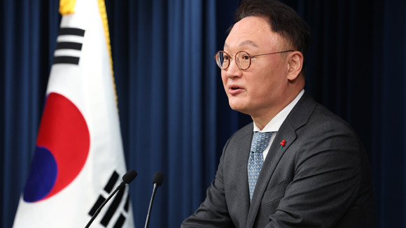 안상훈 대통령실 사회수석은 지난 5일 나경원 저출산고령사회위원회 부위원장의 기자간담회 내용에 대해 "윤석열 정부 정책과는 다르다"고 말했다 ⓒ 연합뉴스