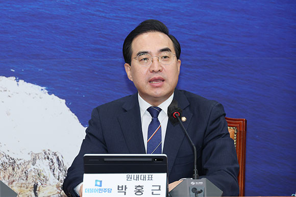 박홍근 더불어민주당 원내대표는 9일 최고위원회의에서 임시국회 건으로 국민의힘을 비판했다. ⓒ 연합뉴스