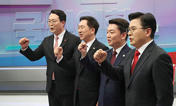 당정 관계를 일심 부부와 밀당 연인으로 비유한 것 중 김기현·안철수 국민의힘 의원과 천하람 변호사는 '밀당'을, 황교안 전 대표는 '일심'을 택했다. ⓒ 연합뉴스