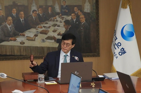 한국은행 금통위는 23일 기준금리를 동결했다. ⓒ 한국은행
