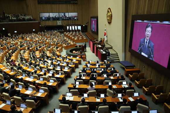 이재명 더불어민주당 체포동의안이 찬성표 139표 나왔다. ⓒ 연합뉴스