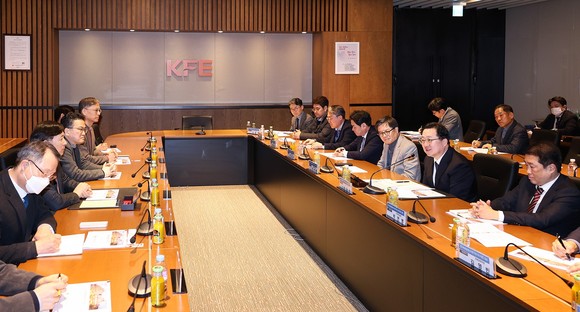 이장우 시장은 3일 한국핵융합에너지연구원을 방문해 관계자들과 간담회를 개초하고 있다. ⓒ 대전시
