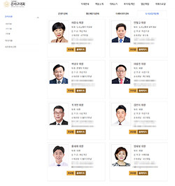 강서구의회 도시교통위원회 위원 명단. ⓒ 강서구의회