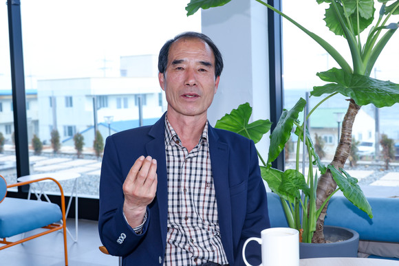김기만 구룡포농협조합장 당선자가 당선 소감을 말하고 있다. = 김진호 기자