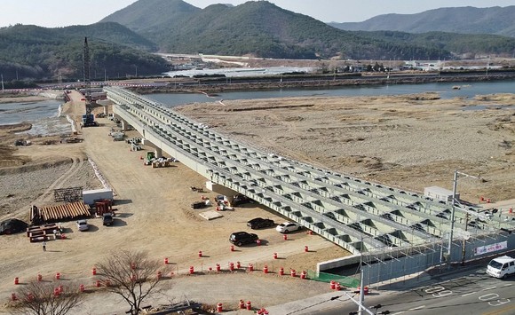 경주시 제2금장교 공사현장 모습. ⓒ 경주시청