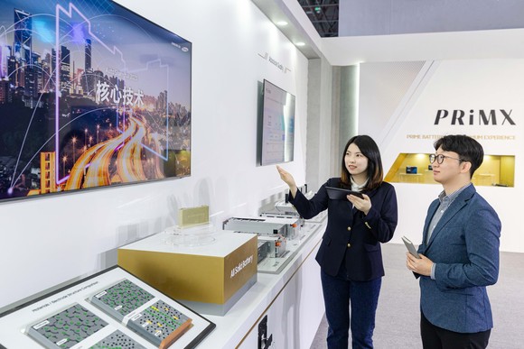 삼성SDI가 오토 상하이 2023에 참석해 초격차 배터리 기술을 선보였다. ⓒ 삼성SDI