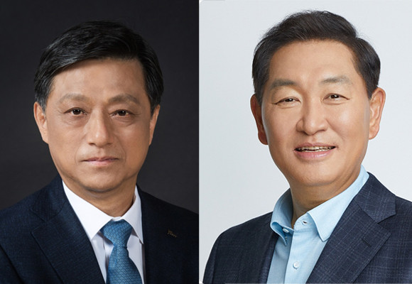 포스코와 삼성전자가 장기 공급계약을 포함해 양사 간 교류 협력의 폭을 넓힌다. (왼쪽부터) 김학동 포스코 부회장, 한종희 삼성전자 부회장. ⓒ 포스코