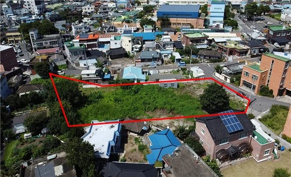 칠원 남구 녹색스마트 공영주차장 조성 위치. ⓒ 함안군