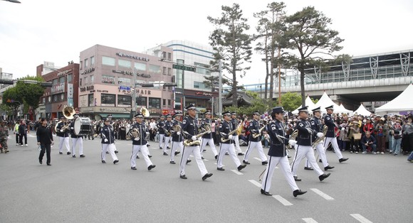공군군악대 모습. ⓒ 아산시