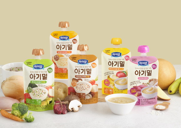 일동후디스가 '아이얌'의 신제품 아기밀 이유식 5종을 출시한다고 밝혔다. ⓒ 일동후디스