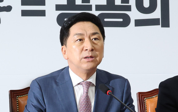 김기현 국민의힘 대표가 22일 최고위원회의에서 발언하고 있다. ⓒ 연합뉴스