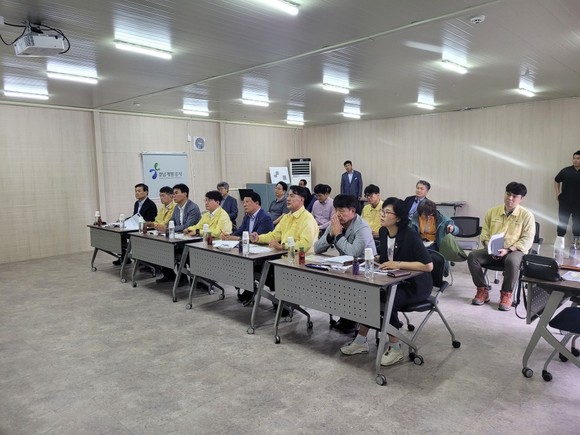 경남개발공사 우수기 대비 산업단지 합동점검. ⓒ 경남개발공사