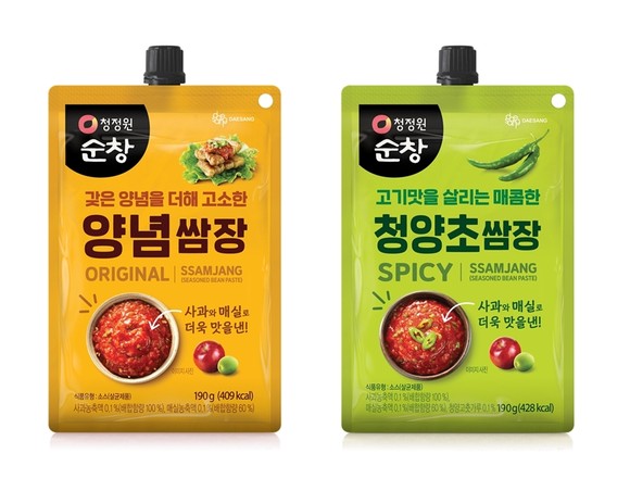 대상 청정원이 간편하게 바로 짜먹는 파우치형 쌈장 2종을 출시했다. ⓒ 대상 청정원
