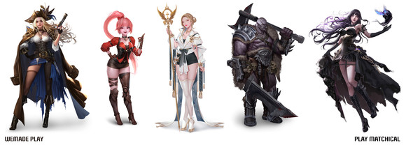 모바일 퍼즐 RPG ‘던전앤스톤즈’의 캐릭터 일러스트를 20일 공개했다. ⓒ 위메이드플레이