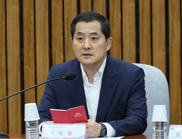 국민의힘 박대출 정책위의장이 2일 오전 국회에서 열린 어업 선진화를 위한 민·당·정 협의회에서 발언하고 있다. ⓒ 연합뉴스