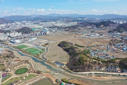 차세대 공공자원화시설 최적 후보지로 선정된 연향들 일원. ⓒ 순천시