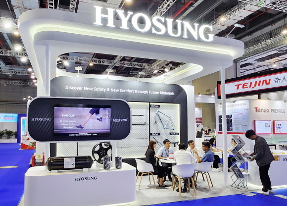 '차이나 컴포짓 엑스포(China Composites Expo 2023)'에 참가한 효성첨단소재 부스 전경. ⓒ 효성첨단소재