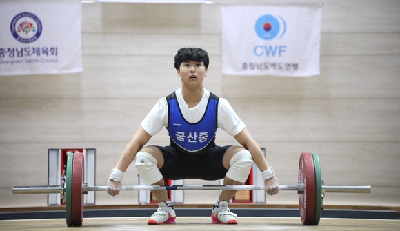 2023 충청남도체육대회 역도 경기장 진행 모습. ⓒ 금산군