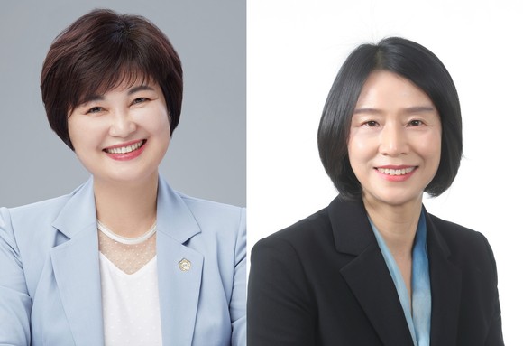 왼쪽부터 윤혜영·박미옥 광산구의회 의원. ⓒ 프라임경제