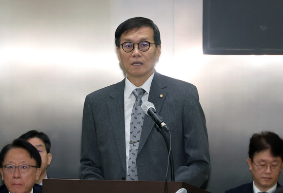 23일 국회 기획재정위원회 한국은행 국정감사에서 이창용 총재가 인사말을 하고 있다. ⓒ 연합뉴스
