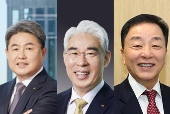 (왼쪽부터) 정종표 DB손해보험 대표, 김기환 KB손해보험 대표, 최문섭 NH농협손해보험 대표. ⓒ 각사