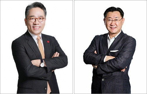 임영록 신세계그룹 신임 경영전략실장(왼쪽), 이주희 조선호텔앤리조트 대표이사 겸 신세계건설 레저부문 대표이사. © 신세계그룹