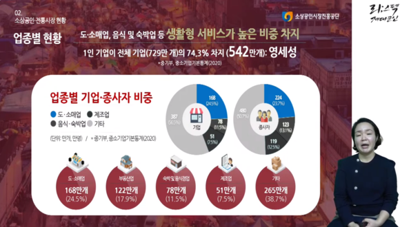 임송이 소진공 서울남부센터장은 공단의 역할과 예비 창업자를 위한 정보를 소개했다. © 제대군인지원센터