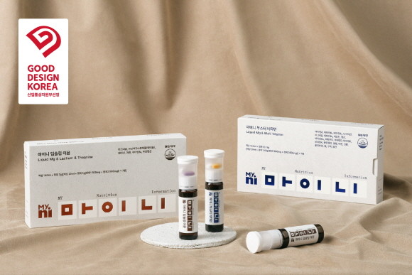 일동제약 건강기능식품인 '마이니 딥슬립 이뮨'과 '마이니 부스터 비타민'이 '우수 디자인(굿 디자인, GD)' 상품으로 선정됐다. © 일동제약