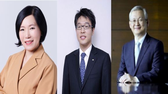 (왼쪽부터)박정림 KB증권 사장, 양홍석 대신증권 부회장, 정영채 NH투자증권 사장. ⓒ 각사 편집
