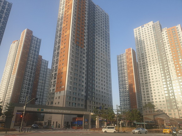 송도국제도시에 위치한 송도오션파크베르디움. = 선우영 기자