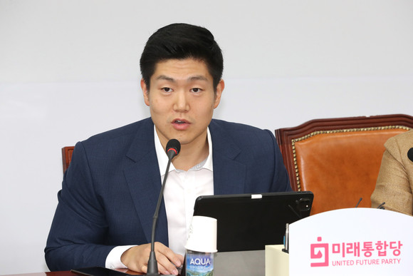 지난 2020년 발언하고 있는 김재섭 위원장. ⓒ 연합뉴스