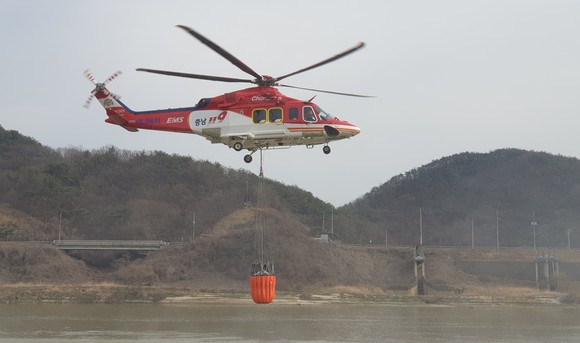 2025년 추가 도입할 AW-139 기종 소방헬기. ⓒ 충남도