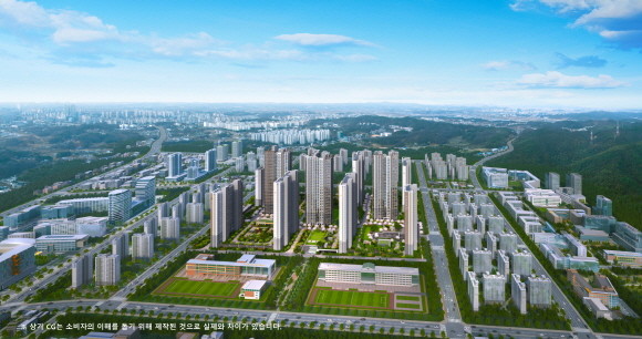 브레인시티 대광로제비앙 그랜드센텀 항공조감도. Ⓒ 대광건영