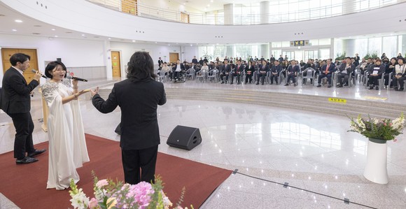 1일 대전시의회 1층에서 개최된 '직장협의회와 함께하는 신년 음악회' 개최 모습. ⓒ 의회사무국