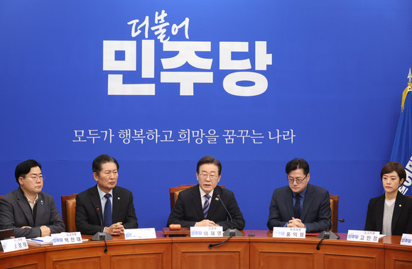 이재명 더불어민주당 대표가 2일 국회에서 열린 최고위원회의에서 발언하고 있다. ⓒ 연합뉴스