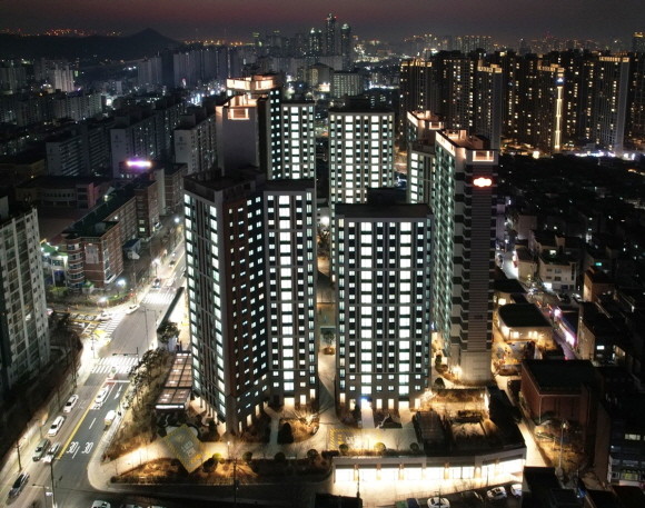 주안 e편한세상 애듀서밋 점등식. © 코람코자산신탁
