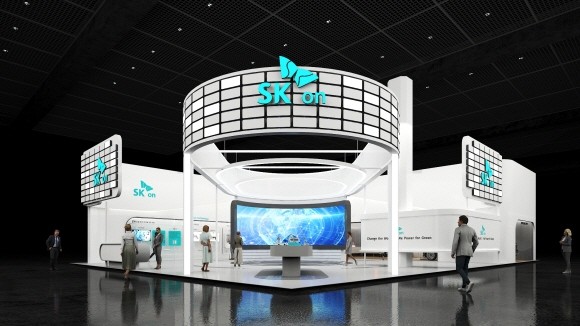 SK온 '인터배터리 2024' 부스 조감도. ⓒ SK온