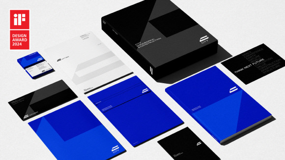 iF 디자인 어워드 2024에서 수상한 시티건설 CI. Ⓒ 시티건설