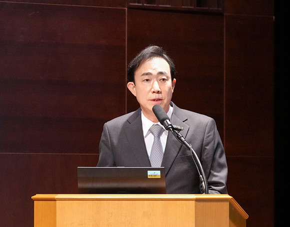 조대규 교보생명 신임 대표이사 사장이 25일 열린 취임식에서 기업 경영 전반에 '변화와 혁신'이 필요하다고 진단했다. ⓒ 교보생명