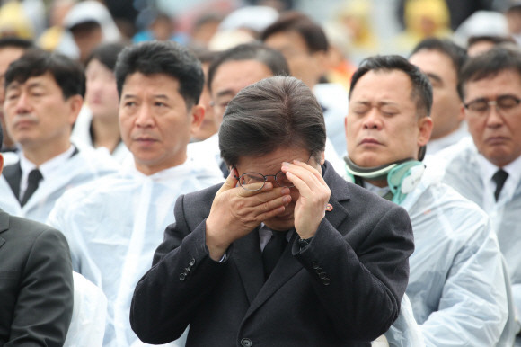 이재명 더불어민주당 대표가 3일 오전 제주시 봉개동 4·3 평화공원에서 열린 제76주년 제주 4·3 희생자 추념식에 참석했다. ⓒ 연합뉴스