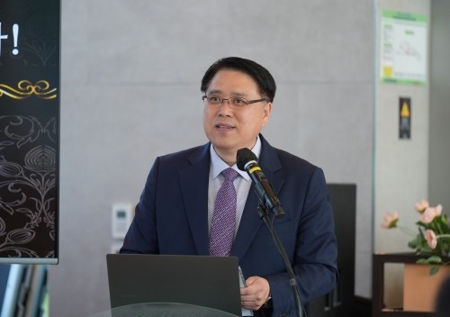 송광석 가정연합 한국협회장이 간담회에서 환영사를 하고 있다. ⓒ 가정연합